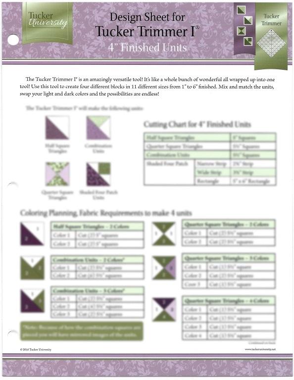 Desigh Sheet  Tucker Trimmer I